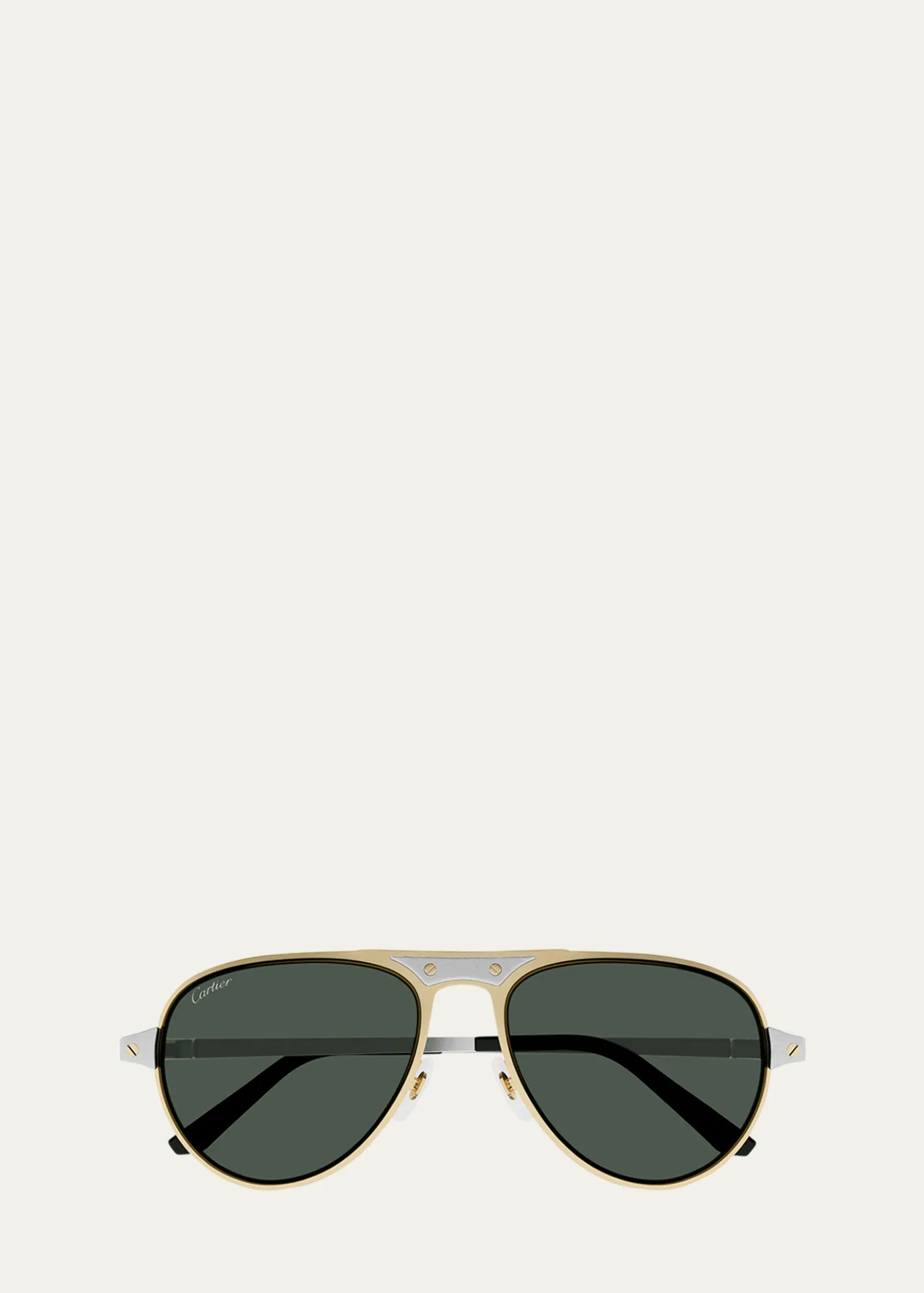 CartierMen's CT0533SM Metal Aviator Sunglasses