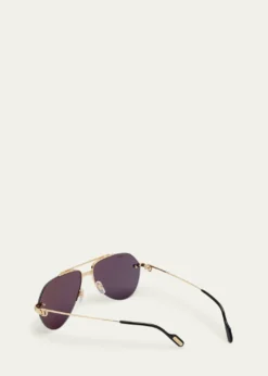 CartierMen's Metal Aviator Sunglasses