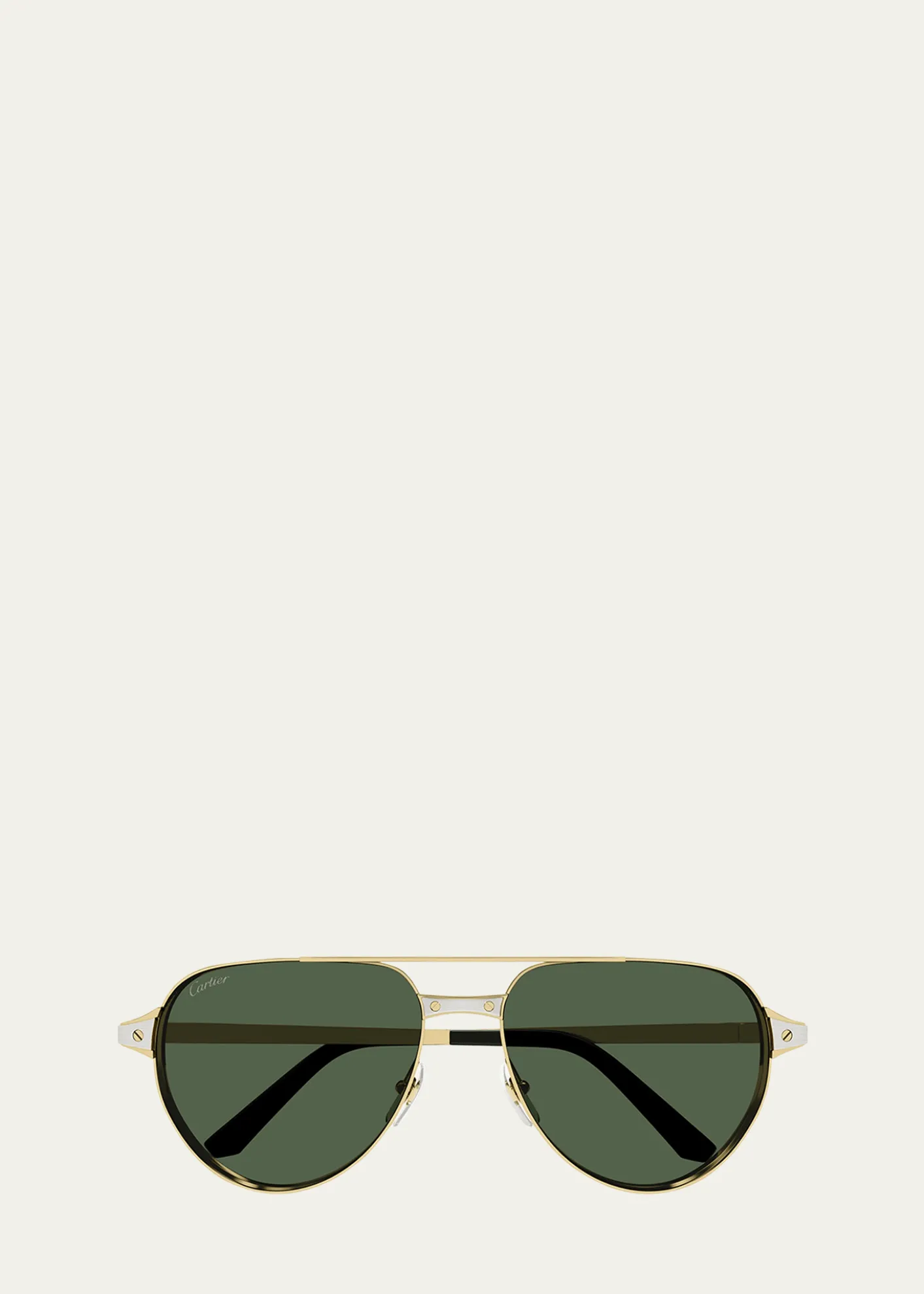 CartierMen's Metal Aviator Sunglasses