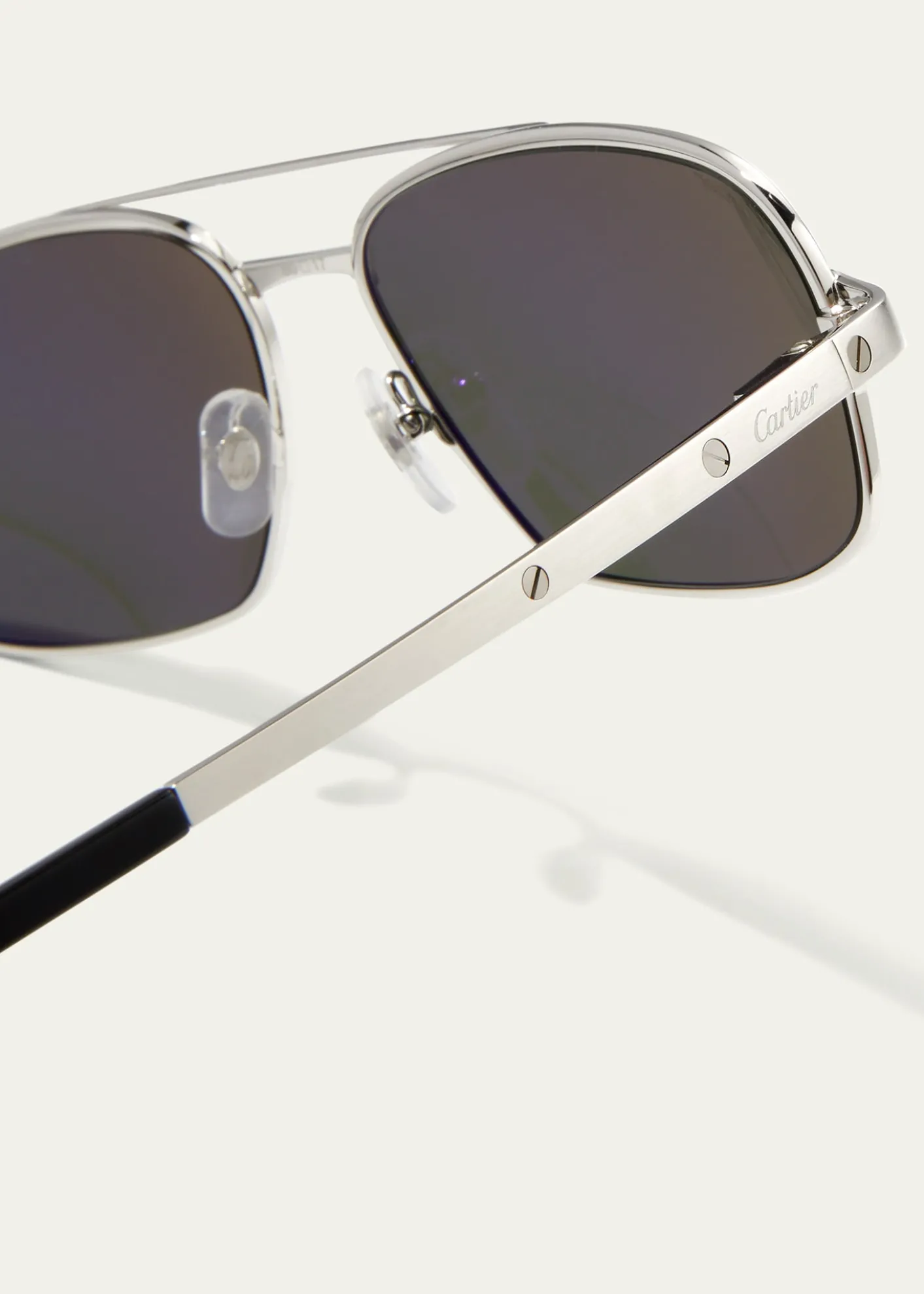 CartierMen's Metal Aviator Sunglasses