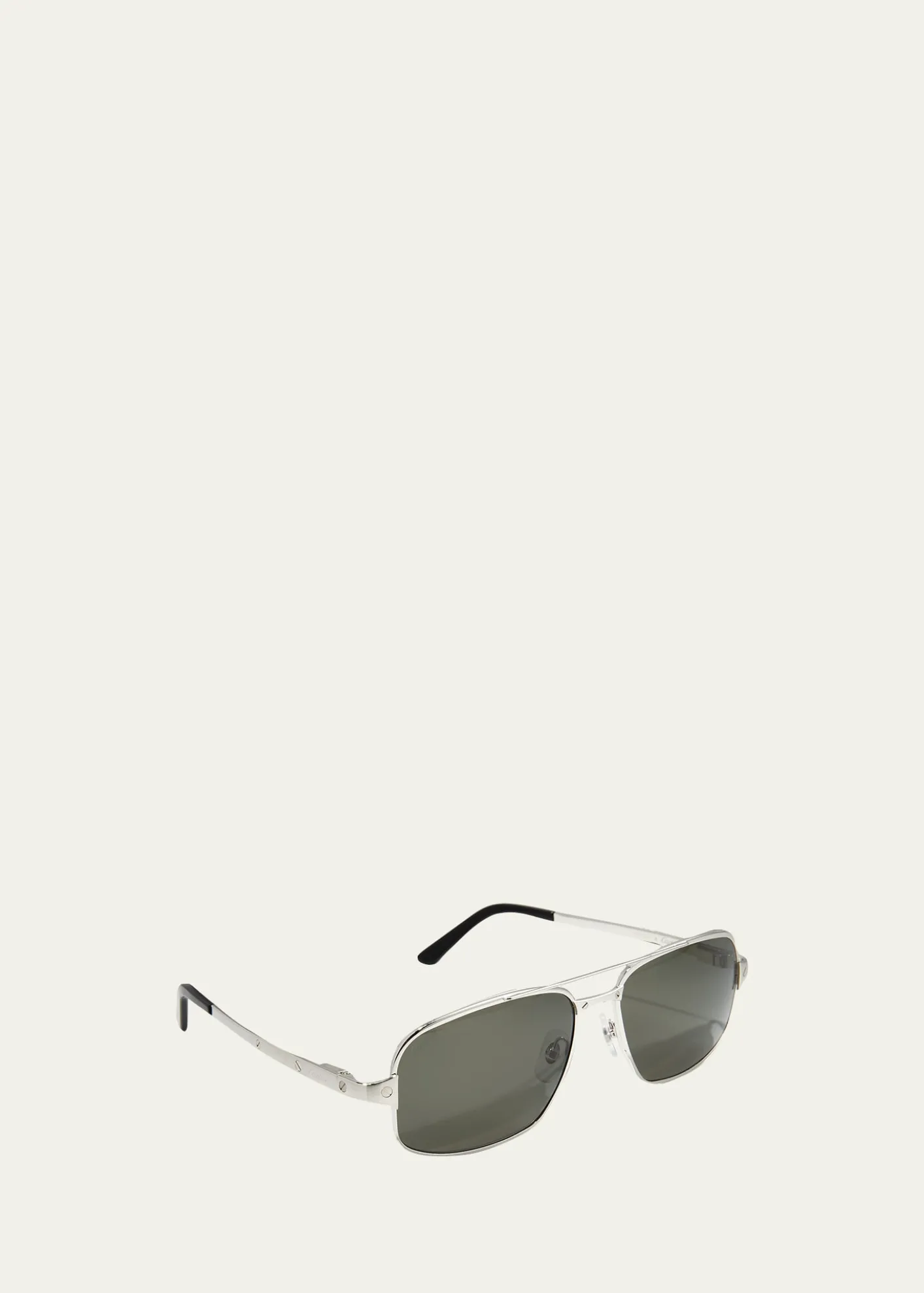CartierMen's Metal Aviator Sunglasses