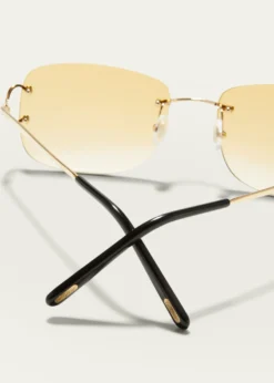 CartierMen's Rimless Metal Sunglasses