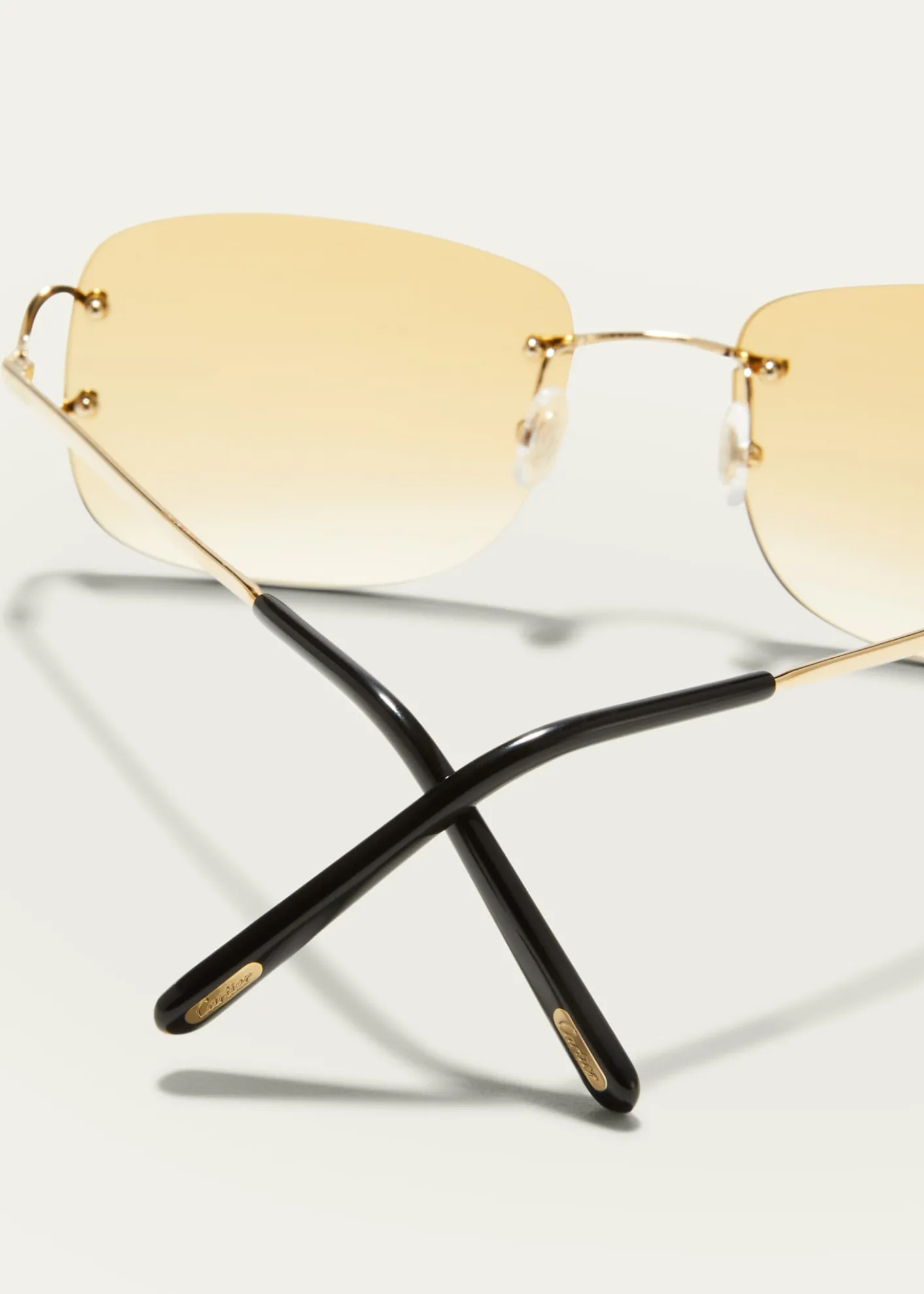 CartierMen's Rimless Metal Sunglasses