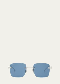 CartierMen's Rimless Rectangle Metal Sunglasses