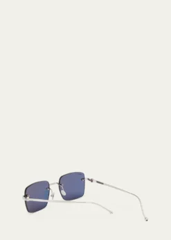 CartierMen's Rimless Rectangle Metal Sunglasses