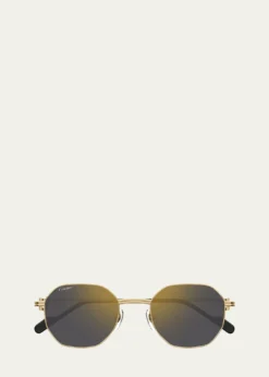 CartierMirrored Round Metal Sunglasses