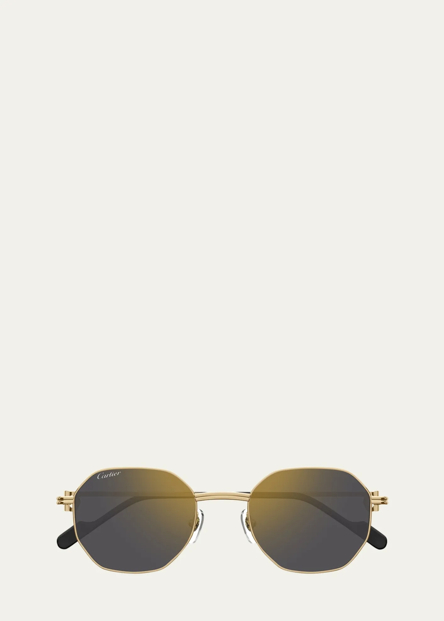 CartierMirrored Round Metal Sunglasses