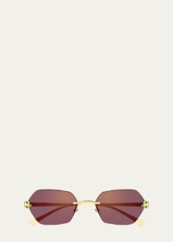 CartierPanthère de Cartier 55mm Geometric Sunglasses