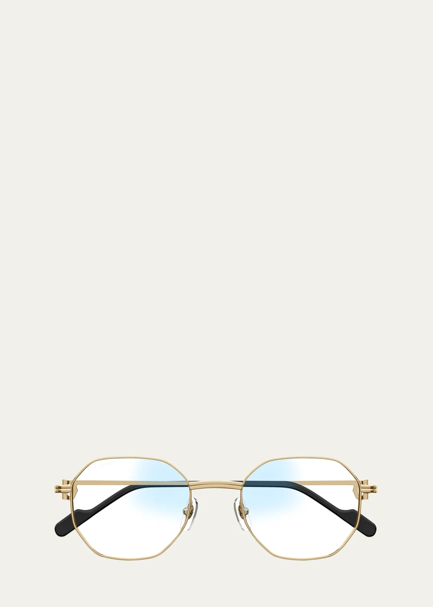 CartierRound Photochromic Metal Sunglasses