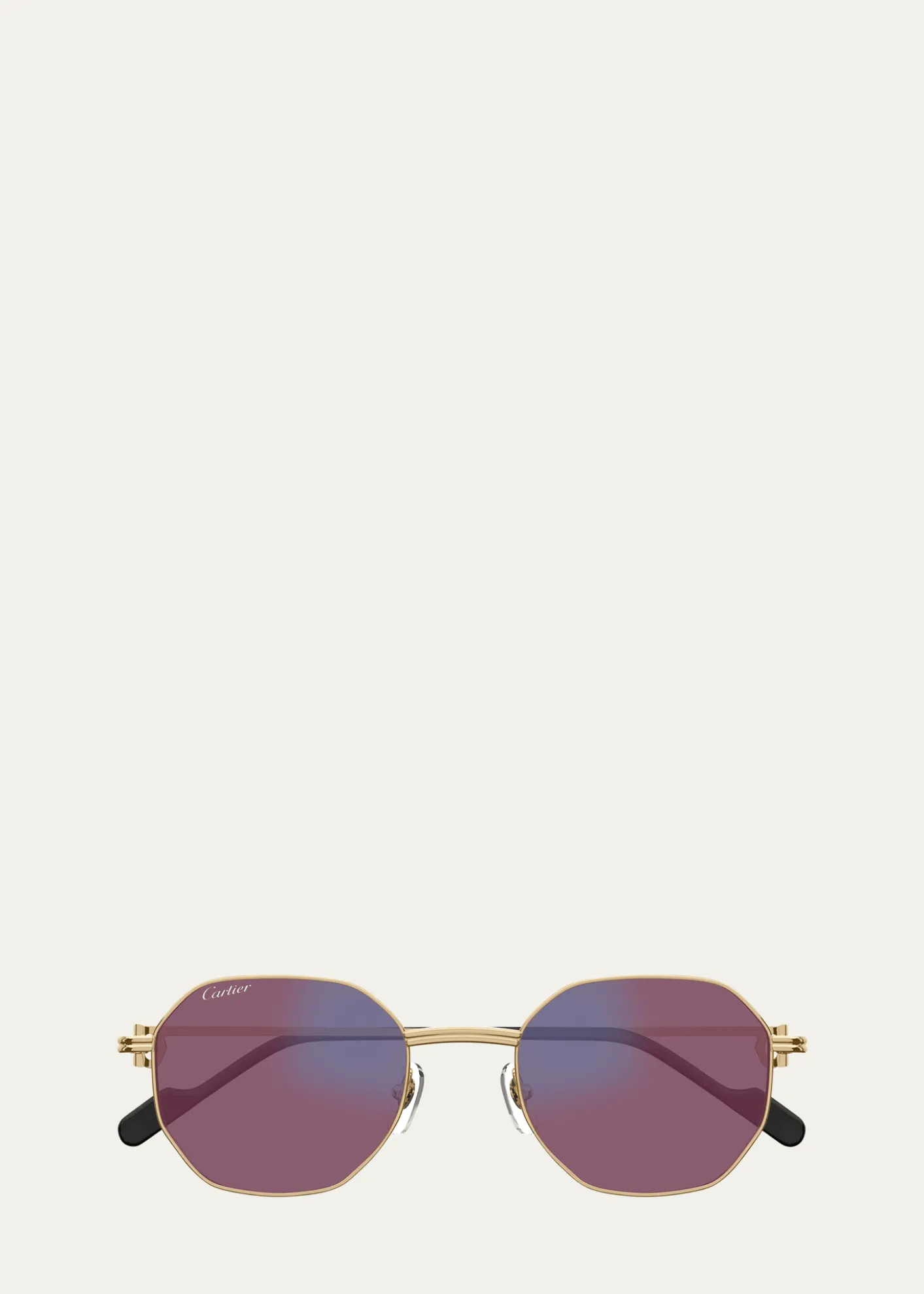 CartierRound Photochromic Metal Sunglasses