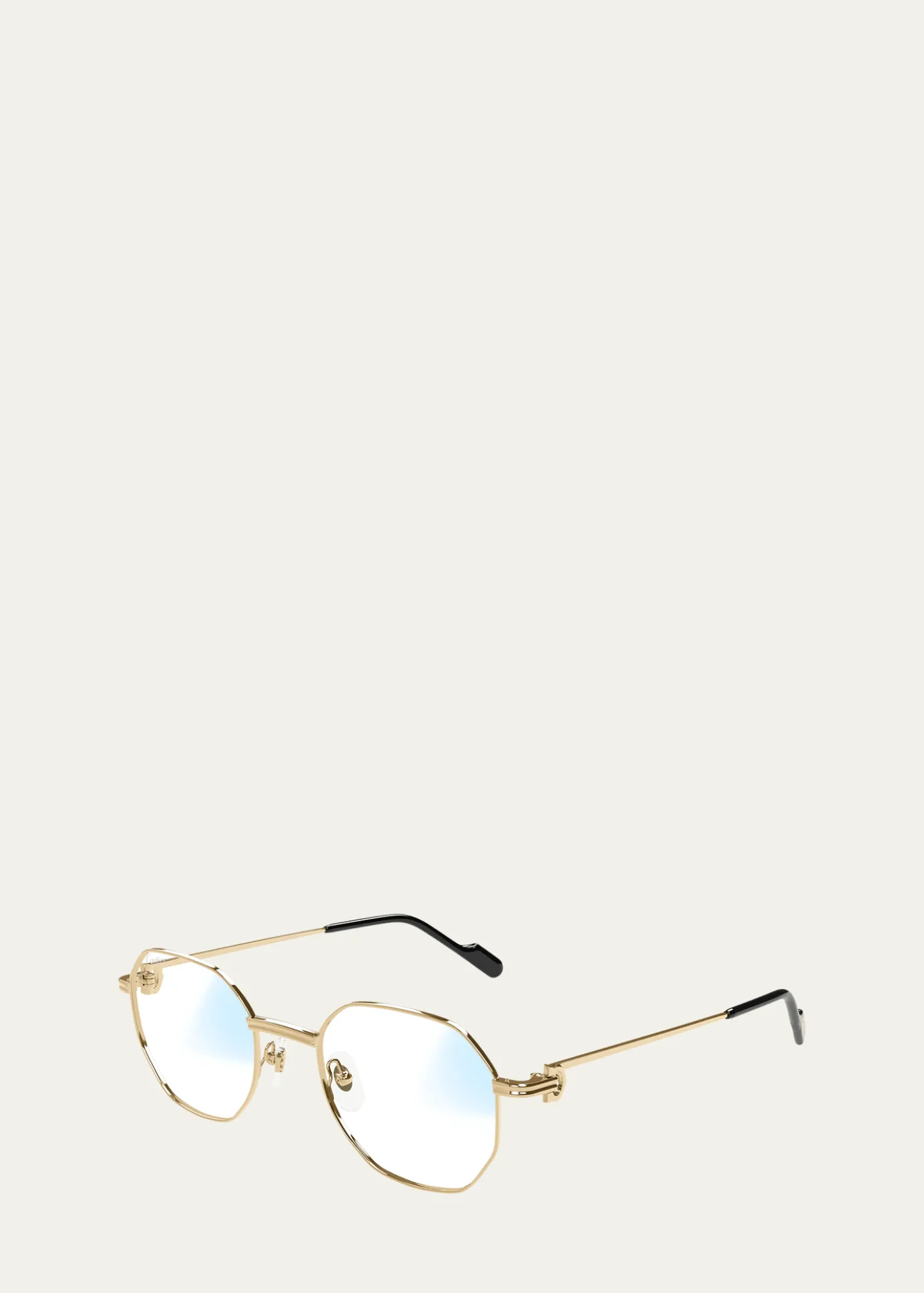 CartierRound Photochromic Metal Sunglasses