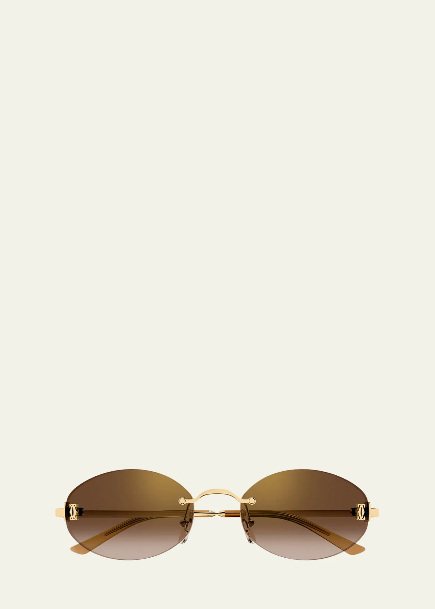 CartierSignature C de Cartier 55mm Oval Sunglasses