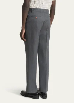CASABLANCAMen's Wool Maxi-Pleated Trousers