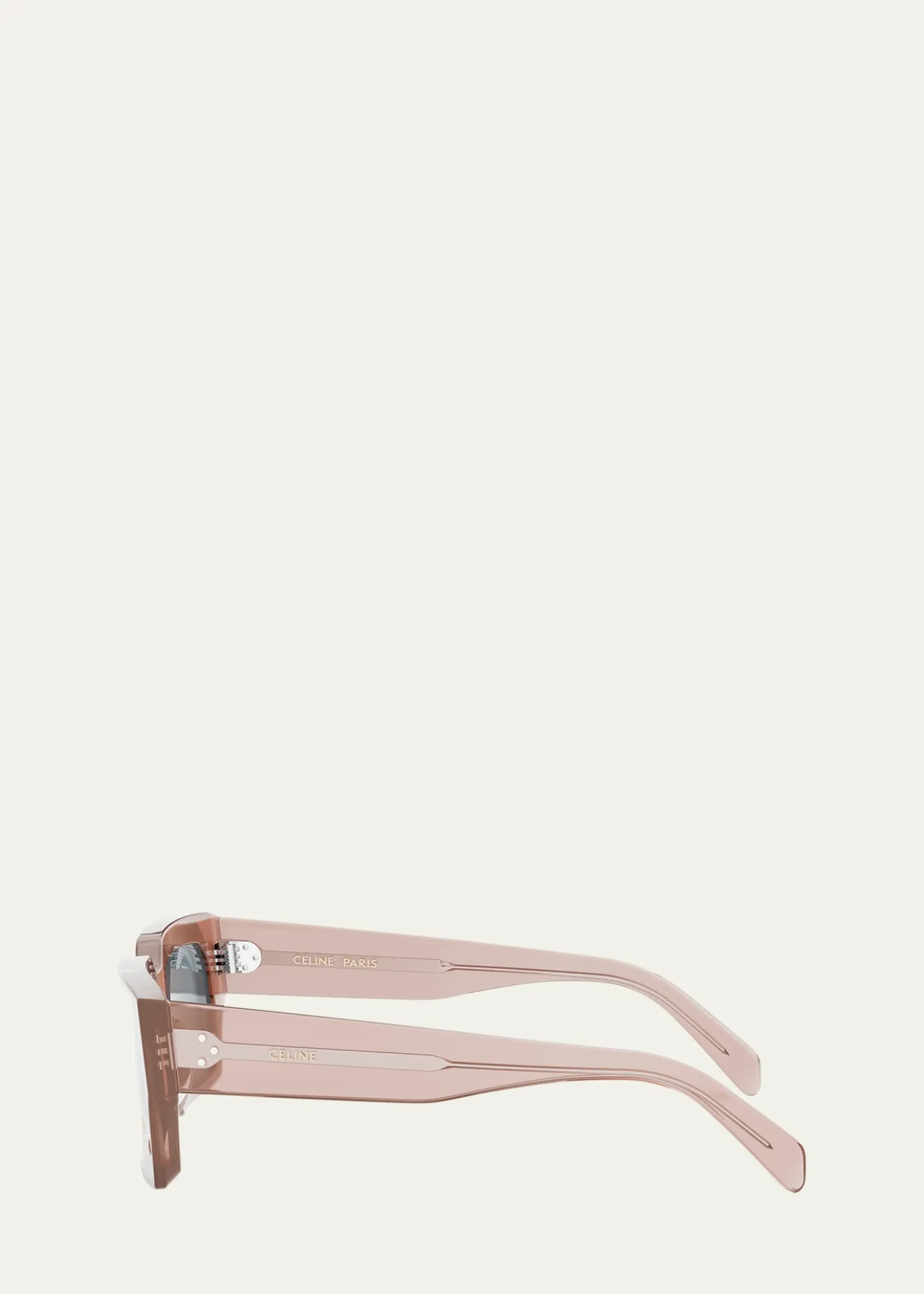 CelineBeveled Acetate Rectangle Sunglasses