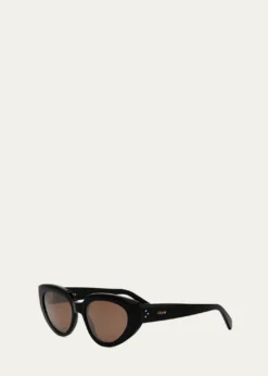 CelineBold 3 Dots Acetate Cat-Eye Sunglasses