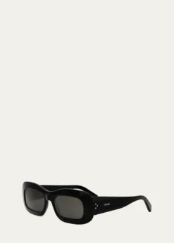 CelineBold 3 Dots Acetate Rectangle Sunglasses