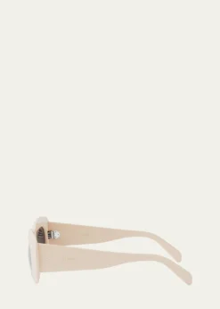 CelineBold 3 Dots Acetate Rectangle Sunglasses