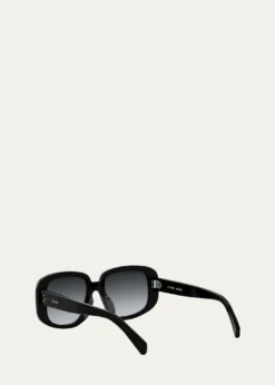 CelineBold 3 Dots Acetate Shield Sunglasses