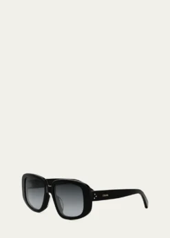 CelineBold 3 Dots Acetate Shield Sunglasses