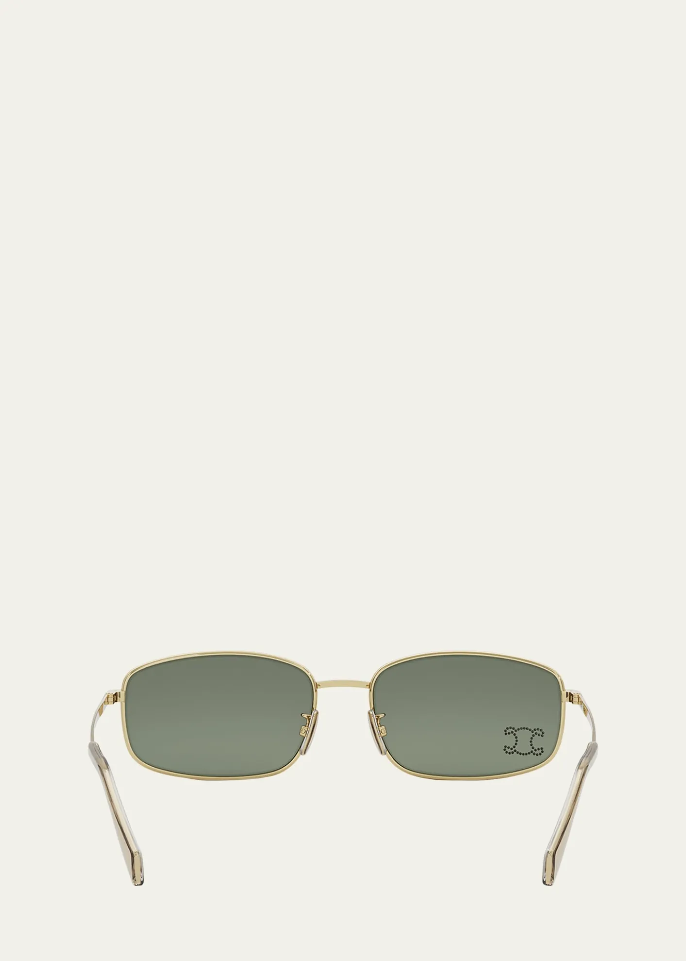 CelineEmbellished Triomphe Metal Rectangle Sunglasses