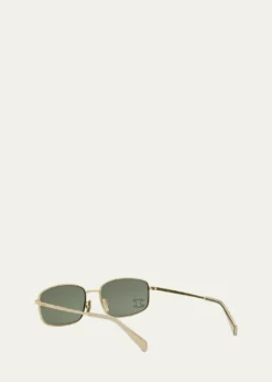 CelineEmbellished Triomphe Metal Rectangle Sunglasses
