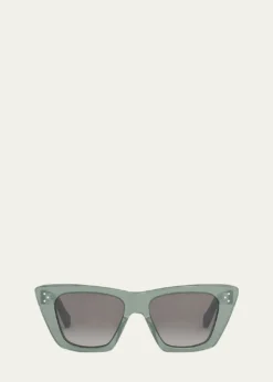 CelineLogo Acetate Cat-Eye Sunglasses