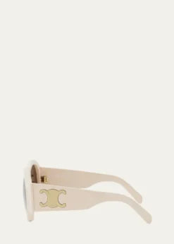 CelineMaxi Triomphe Round Sunglasses