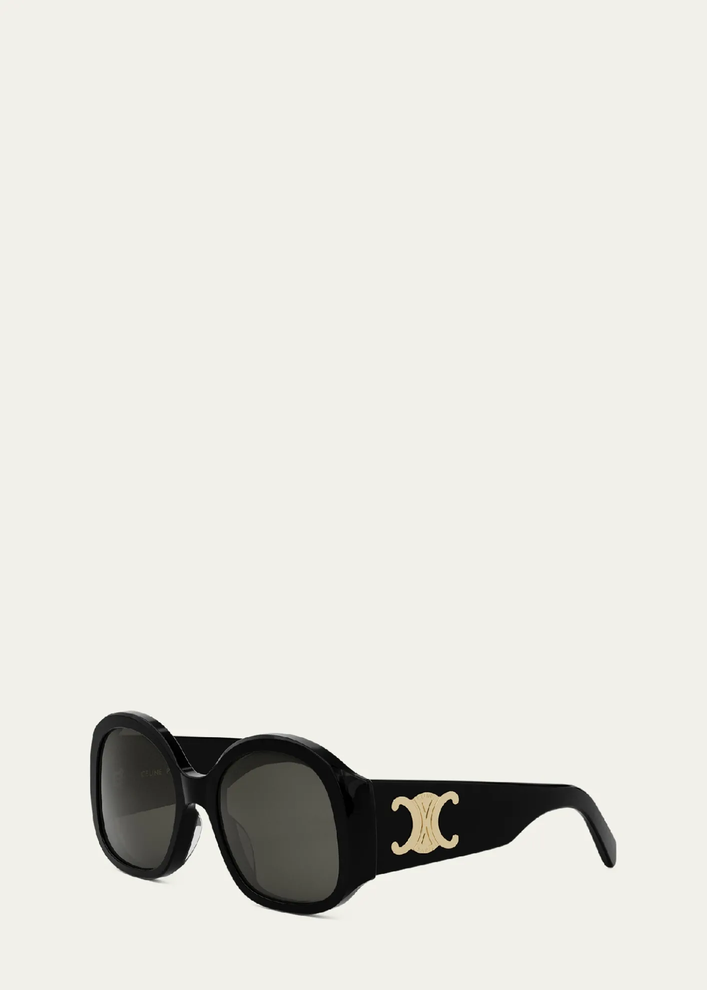 CelineMax Triomphe Round Acetate Sunglasses