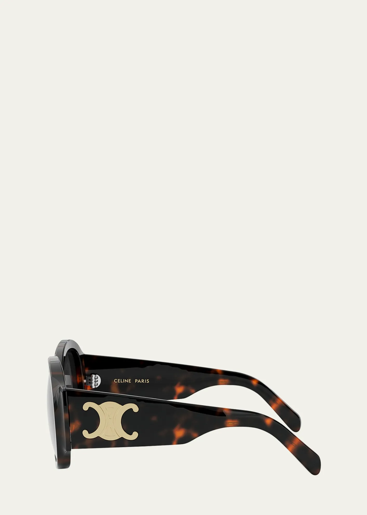 CelineMax Triomphe Round Acetate Sunglasses