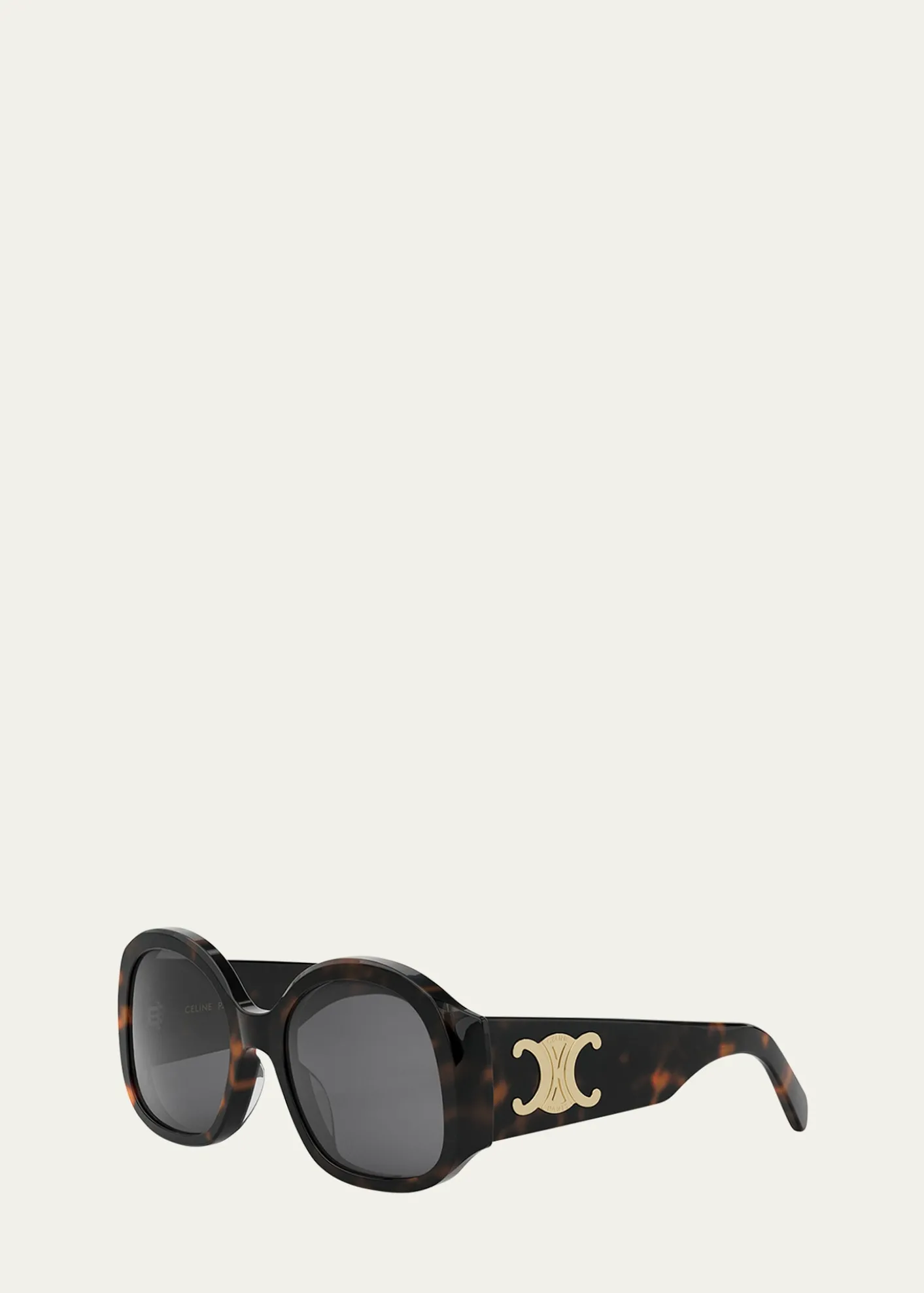 CelineMax Triomphe Round Acetate Sunglasses