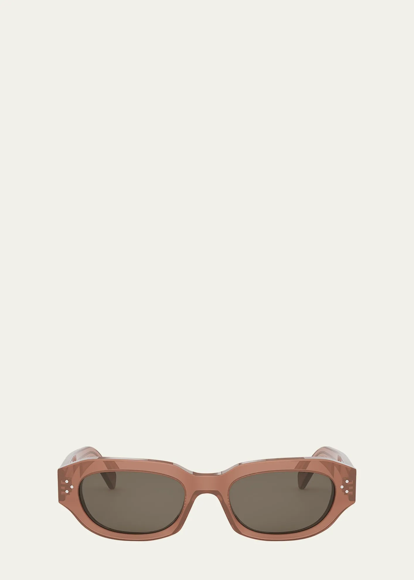 CelineMen's 3 Dots Acetate Rectangle Sunglasses