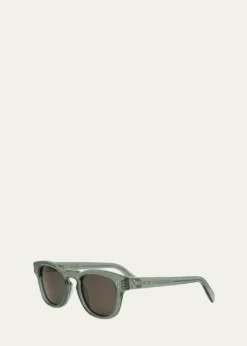 CelineMen's Acetate Round Sunglasses