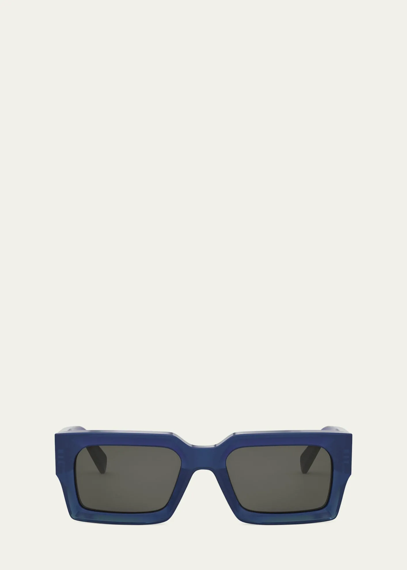 CelineMen's 3-Dot Acetate Rectangle Sunglasses