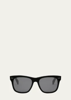 CelineMen's Celine Thin Acetate Square Sunglasses