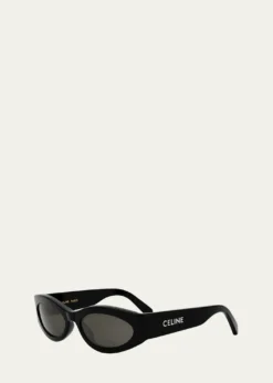 CelineMen's Monochroms Acetate Oval Sunglasses