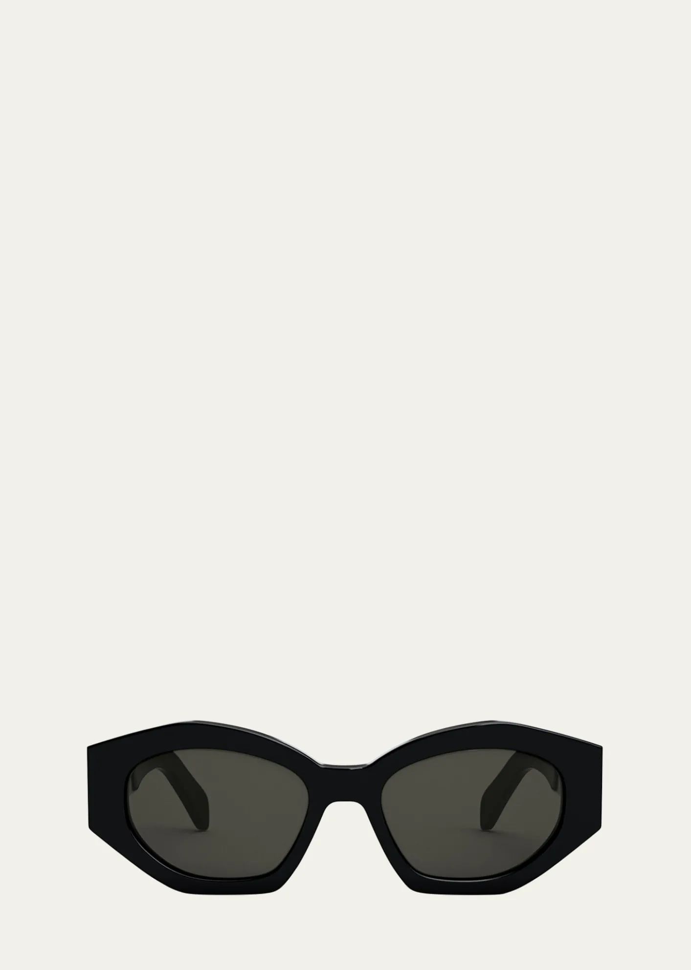 CelineMen's Triomphe Acetate and Nylon Oval Sunglasses