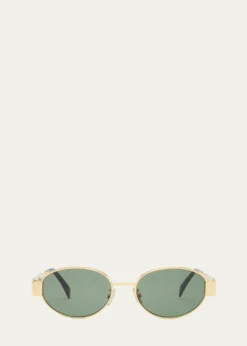 CelineMen's Triomphe Metal Oval Sunglasses