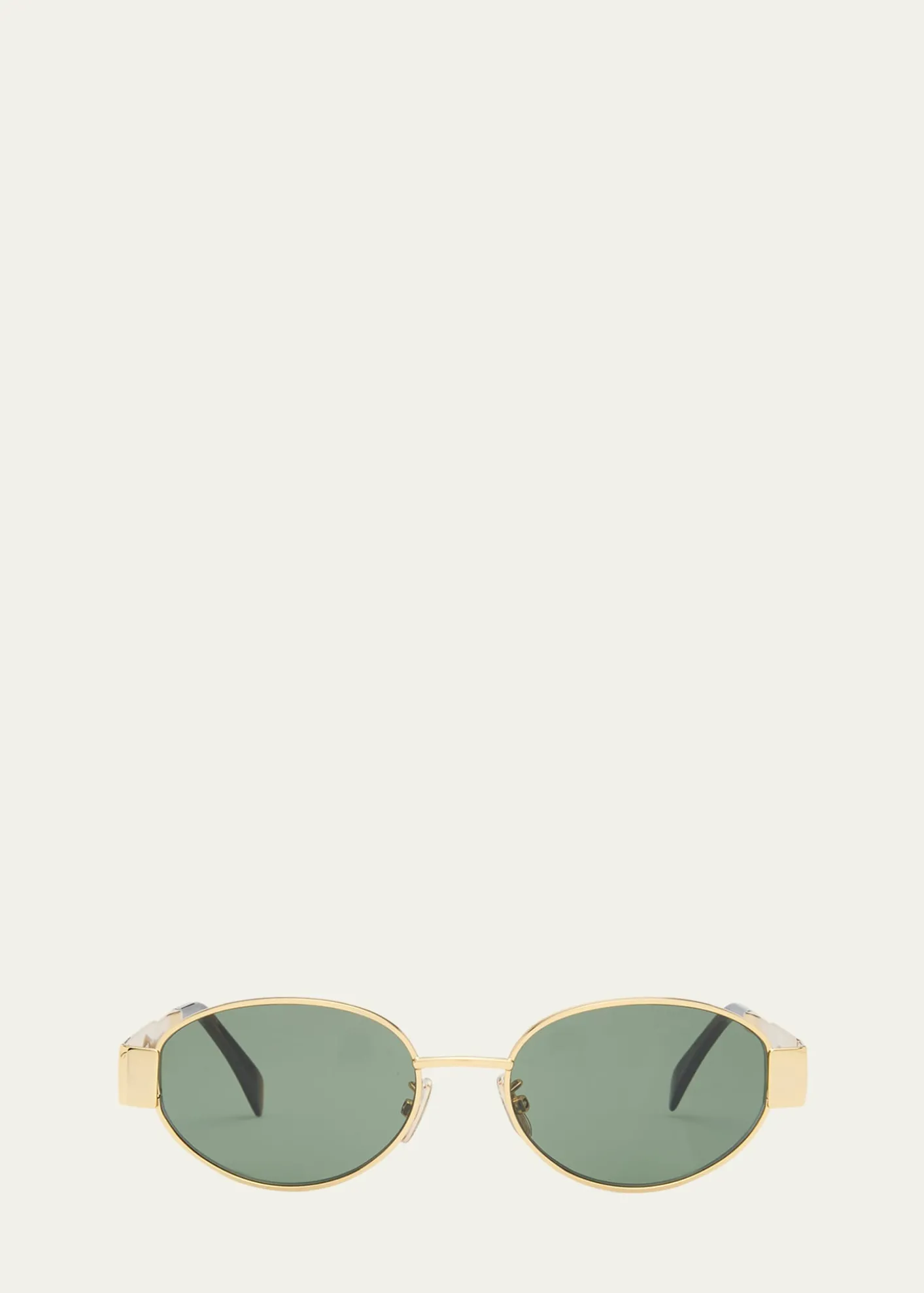 CelineMen's Triomphe Metal Oval Sunglasses