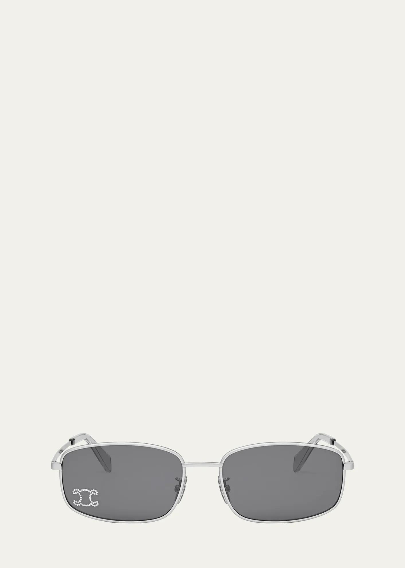 CelineMen's Triomphe Metal Rectangle Sunglasses
