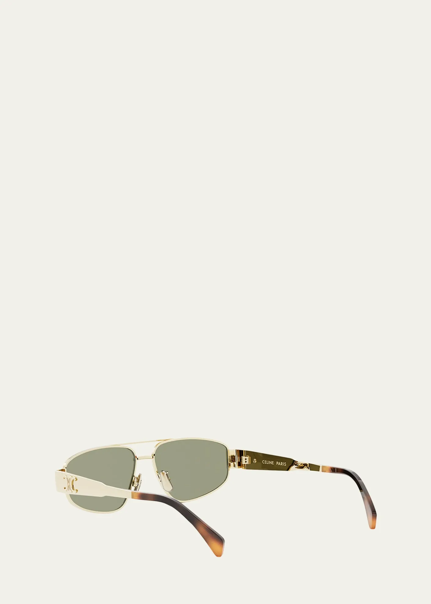 CelineMen's Triomphe Pilot Metal Sunglasses