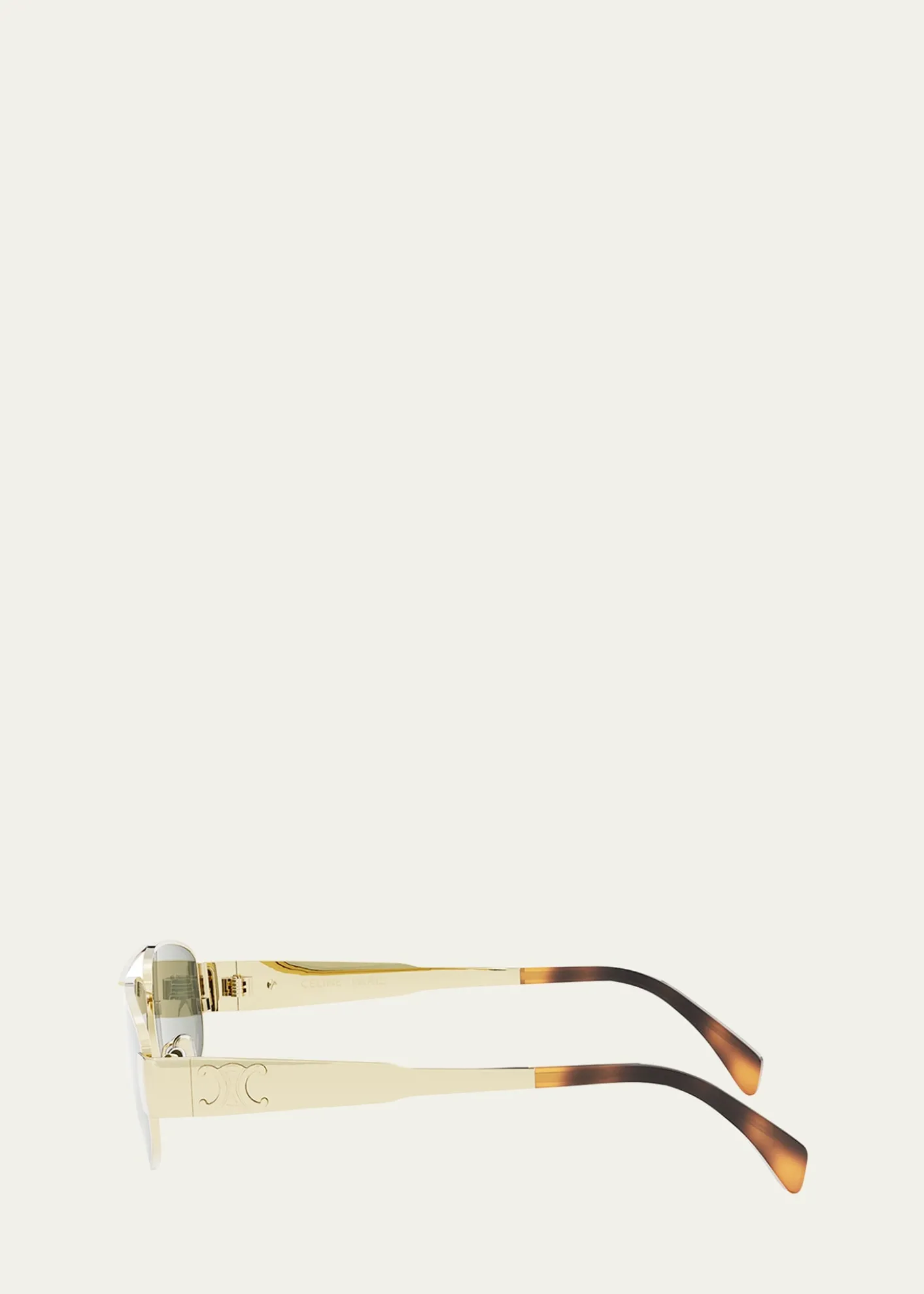 CelineMen's Triomphe Pilot Metal Sunglasses