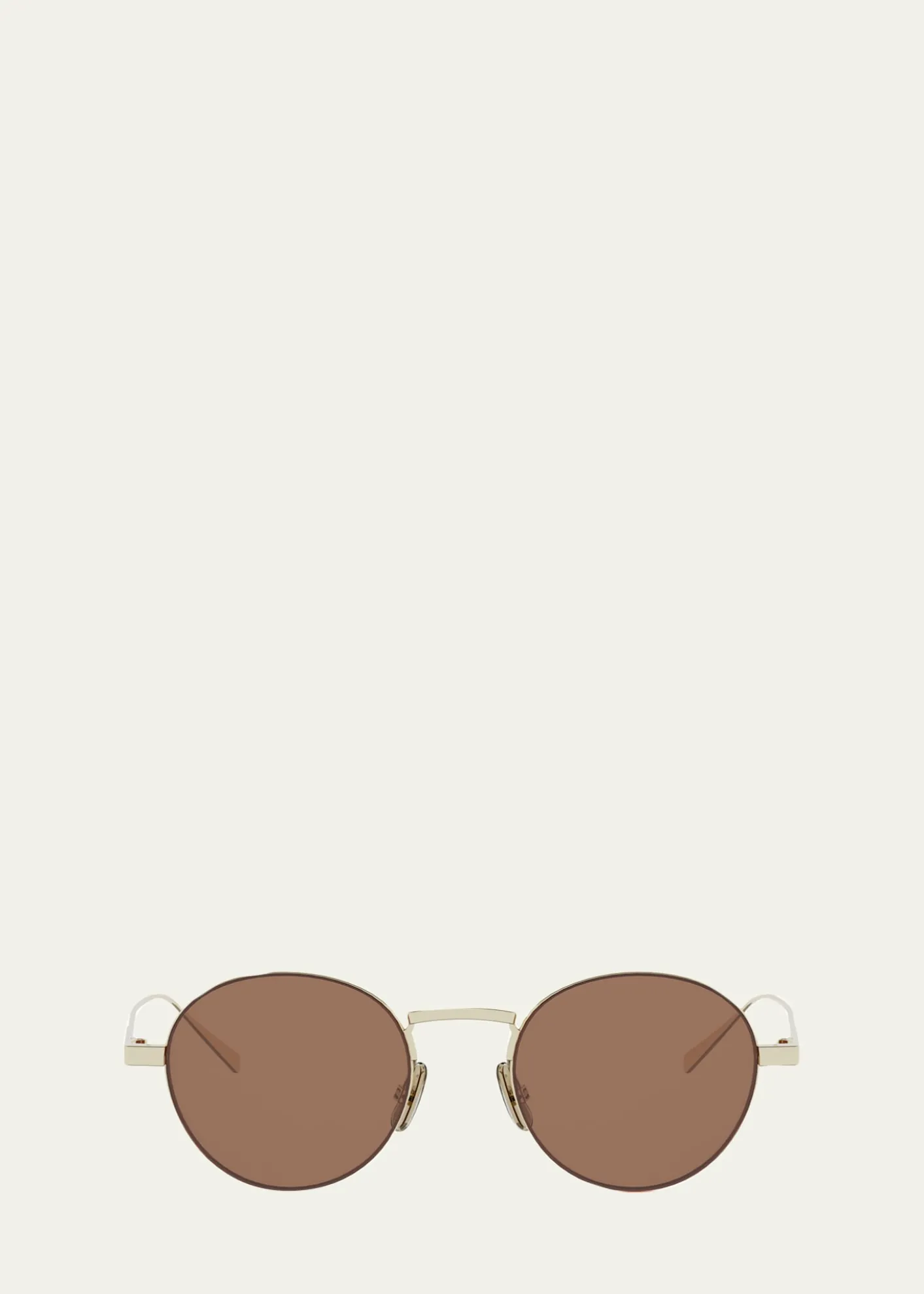 Celine49mm Metal Round Sunglasses