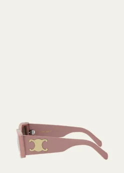 CelineTriomphe Acetate Rectangle Sunglasses