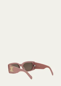 CelineTriomphe Acetate Rectangle Sunglasses