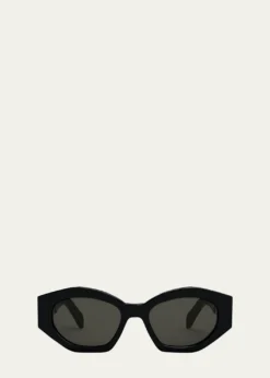 CelineTriomphe Logo Acetate Cat-Eye Sunglasses