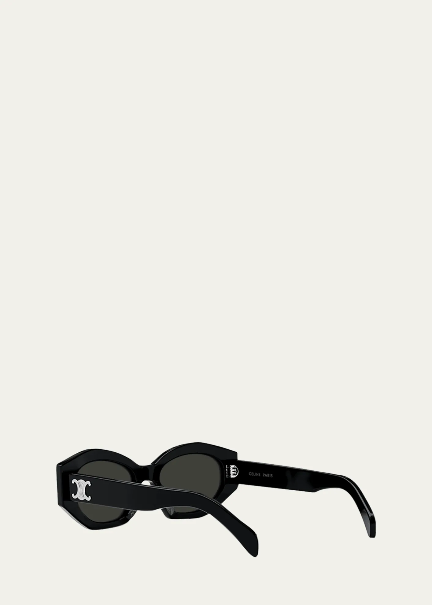 CelineTriomphe Logo Acetate Cat-Eye Sunglasses