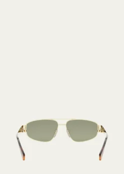 CelineTriomphe Metal Aviator Sunglasses