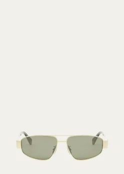 CelineTriomphe Metal Aviator Sunglasses