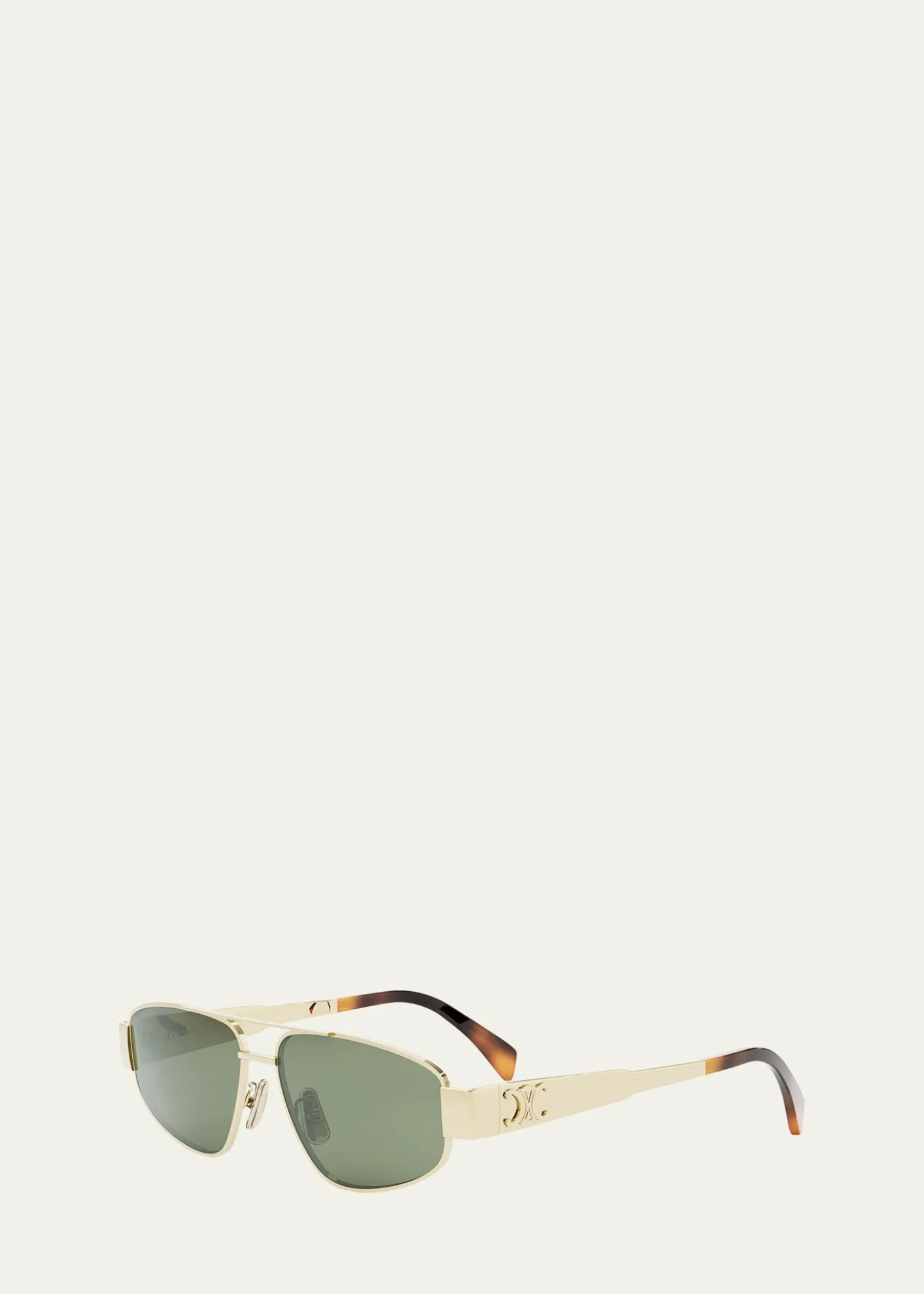 CelineTriomphe Metal Aviator Sunglasses
