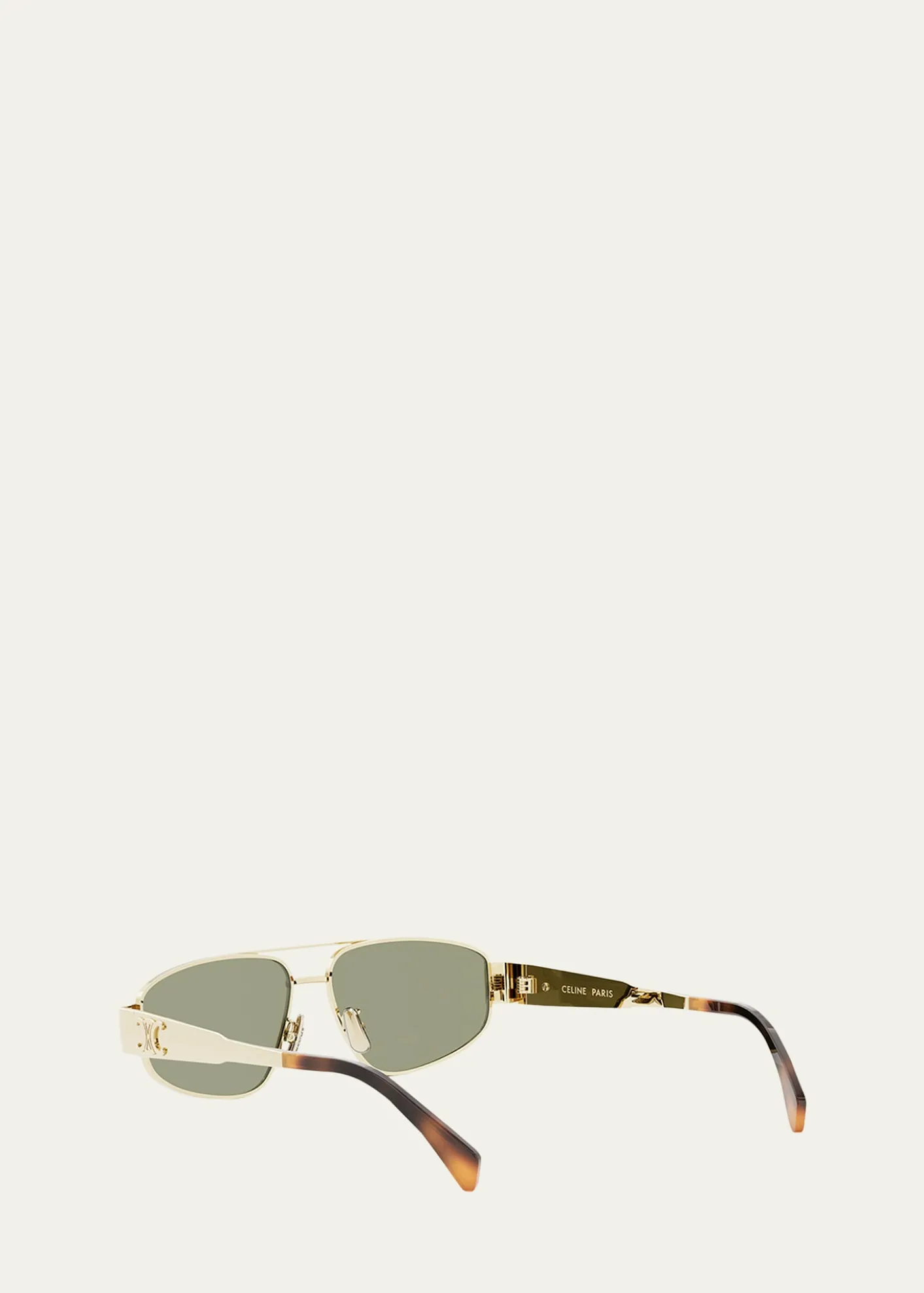 CelineTriomphe Metal Aviator Sunglasses